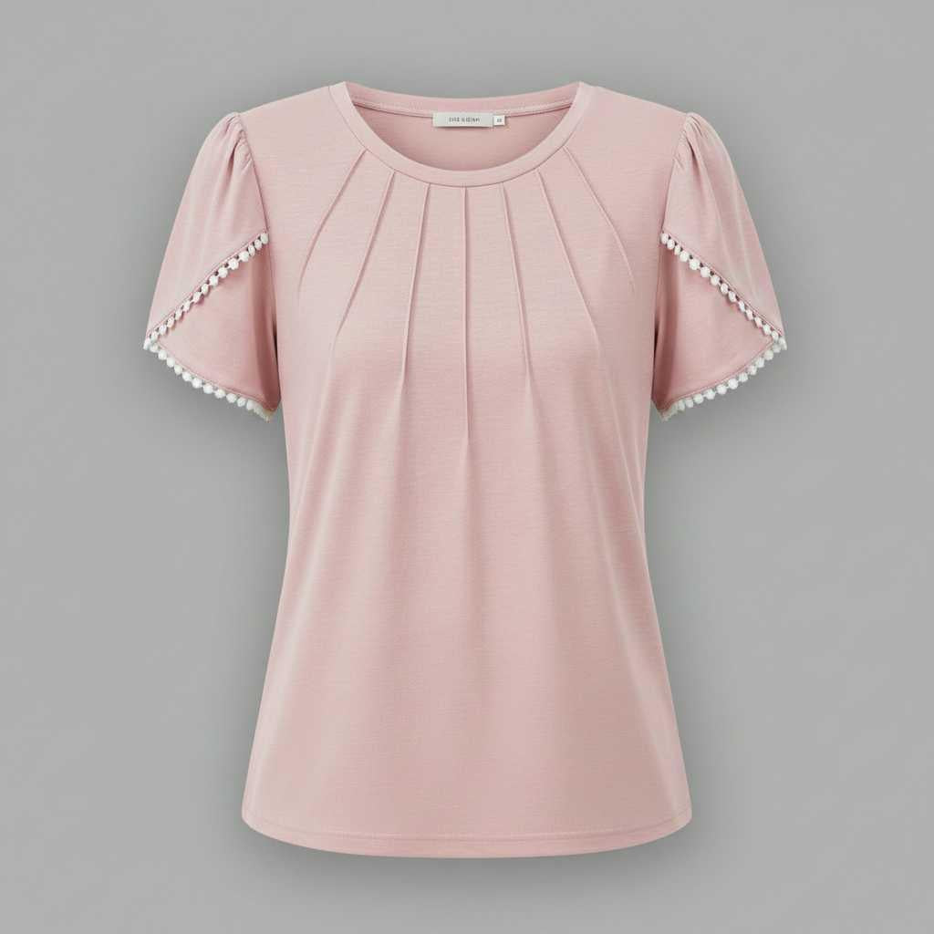 Hvit Bluse Dame | Komfortabel Sommerbluse for Kvinner