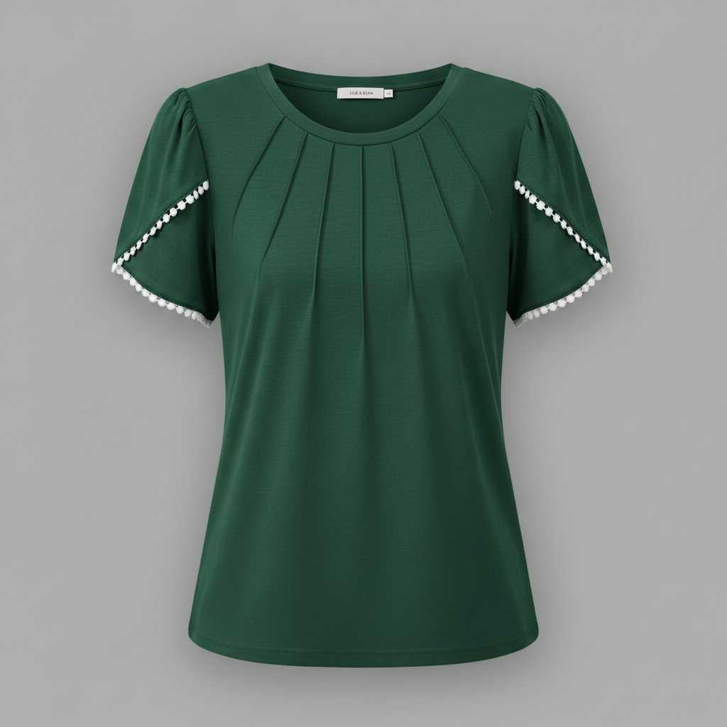 Hvit Bluse Dame | Komfortabel Sommerbluse for Kvinner