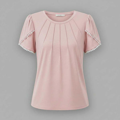 Hvit Bluse Dame | Komfortabel Sommerbluse for Kvinner